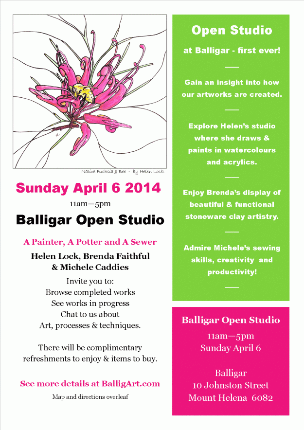 Balligart Open Studio 140406 Flyer v0.2